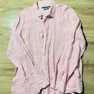 Perry Ellis Red Casual Button Down Shirt